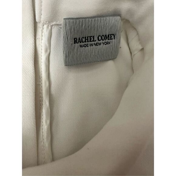 Rachel Comey  Jersey Buttoned Open Back Standing Collar  Short Sleeve Top 4 - Picture 5 of 9